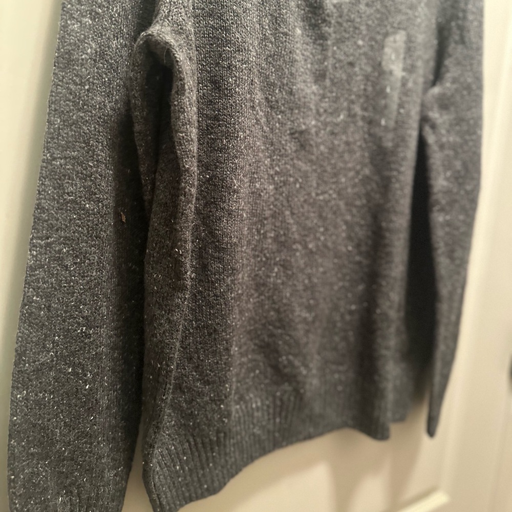 NWT Sonoma Men's Gray 3/4 Zip-Up Sweater - Picture 5 of 8
